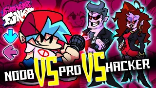 FNF Character Test | NOOB vs PRO vs HACKER | Gameplay Pro Boyfriend