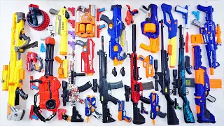 Collecting 7 Sniper Gun AK47 SUB MACHINE GUN BIG NERF SNIPER RIFLE MACHINE GUN MULTI BARREL M16 GUN