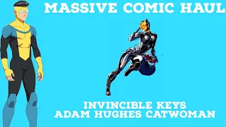 Massive Comic Book Haul From Whatnot & MyComicShop | Invincible Keys & Adam Hughes Catwoman