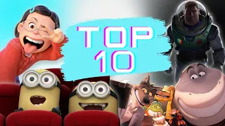 TOP 10 самых популярных мультфильмов в 2022 году