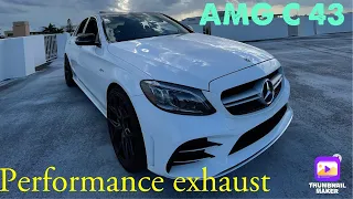 C43 AMG  PERFORMANCE EXHAUST SOUND !!!