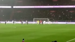 PSG-LYON but de Serge Aurrier et de Zlatan