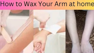 Arm Waxing at home| Arm wax karne ka tarika #beauty @NaziaShehzadiBeautytips