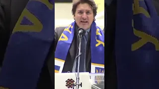 WATCH: Prime Minister Justin Trudeau shuts down heckler during speech at Ukraine rally #shorts