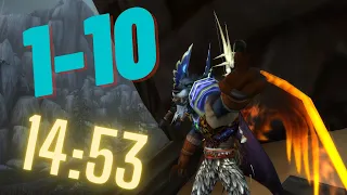 1-10 World Record in 14m 53s - Leveling through a FORGOTTEN starting zone?!