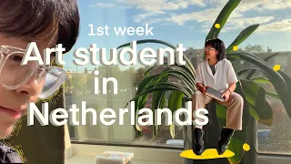 Survival mode: First week in dutch conditions / art school vlog