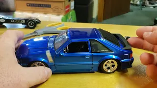 1989 Ford Mustang GT Foxbody  Diecast 1/24 Big Time Muscle Jada 2020 blue