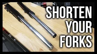 HOW TO Shorten Conventional Forks - BOBBER BUILD