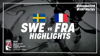 Game Highlights: Sweden vs France May 7 2018 | #IIHFWorlds 2018