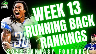 LIVE-Week 13 Running Back Rankings-2022 Fantasy Football