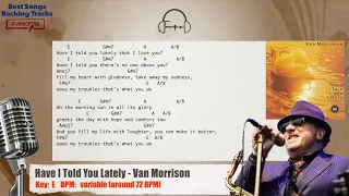 🎙 Have I Told You Lately - Van Morrison Vocal Backing Track with chords and lyrics