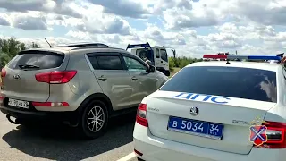 В Волгоградской области сотрудники полиции выясняют обстоятельства ДТП на федеральной автодороге