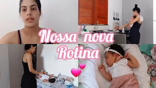 UM DIA COM A GENTE | UMA NOVA ROTINA COM A BEBÊ RECÉM NASCIDA🥰🤱🏻