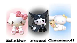 hello kitty vs kuromi vs cinnamoroll/pick one/choose One #kuromi #hello kitty #cinnamoroll