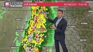 Timeline | Strong storms possible overnight