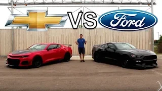 Shelby GT350R vs Camaro ZL1 1LE!!! | The Ultimate American Track Musclecar?