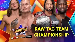 Rk-bro vs aj styles & omos full match || summer slam 2021 full highlights