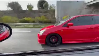 Mitsubishi Colt Czt vs Honda Civic Type R Ep3 (260 hp)