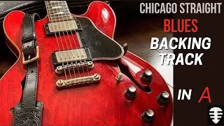 Chicago Straight Blues backing track in A