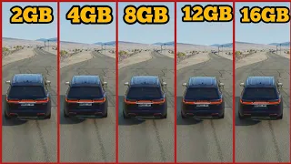 BeamNG Drive Ram Comparison 2GB VS 4GB VS 8GB VS 12GB VS 16GB