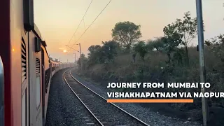 Journey In Visakhapatnam SF Weekly Express | Via Nagpur | Full Journey| 22848 | #indianrailways