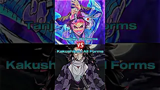 Tanjiro All forms Vs Kakushibou All forms #anime #demonslayer