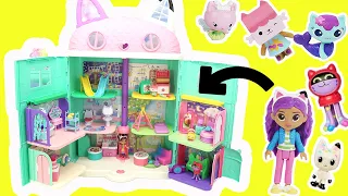 Gabby's Dollhouse Build with Gabby, Cakey, Pandy, Boxcat, Mercat, DJ Catnip, Kitty Fairy