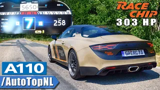 303HP ALPINE A110 RACECHIP 0-258km/h ACCELERATION & TOP SPEED Dragy GPS by AutoTopNL