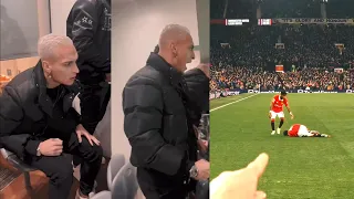 Antony crazy reaction to Man Utd v Leeds and Bruno Fernandes tackle