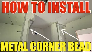 How To Install A Metal Corner Bead Like A Pro 1.25-in x 8-ft Quicksilver Corner Bead Installation