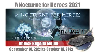 FFXIV Unlock Regalia Mount - A Nocturne for Heroes Event Guide 2021