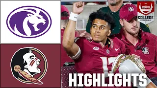 North Alabama Lions vs. Florida State Seminoles | Full Game Highlights