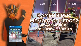 Kamen Rider: Memory Of Heroez - New Game Plus - Beginner% in 3:05:23