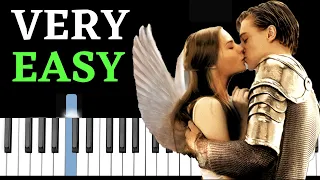 A Time For Us - Romeo & Juliet | BEGINNER Piano Tutorial