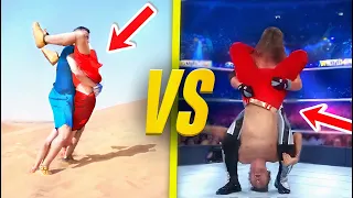 Recreating Insane WWE Moves Moments!