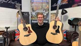 Taylor 210ce Vs Taylor 110e - Demonstration And Comparison With James At Rimmers Music