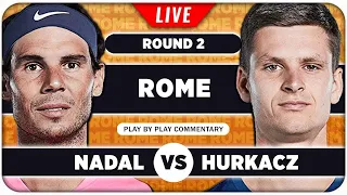 NADAL vs HURKACZ • ATP Rome 2024 • LIVE Tennis Play-by-Play Stream