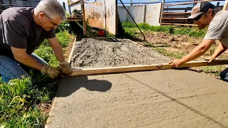 Pouring My New Chute Slab and More Calves!