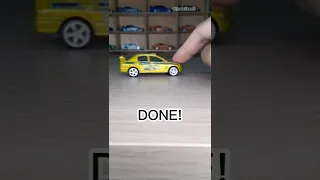 Ini yang terjadi kalau rivet Hot Wheels dibor.. , sekalian ganti ban.