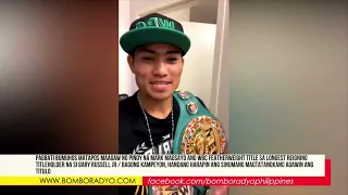 Magsayo handang harapin ang sinumang boksingtero na magtangkang hamunin ang kaniyang titulo