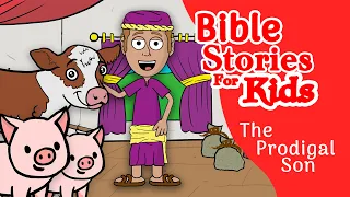 Bible Story of the Prodigal Son | Bible Cartoons for Kids