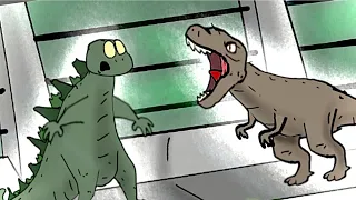 GODZILLA vs MONKEY - Part 6 (Jurassic Park )