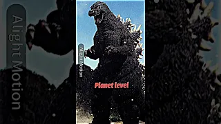 Godzilla power scaling #shorts #youtubeshorts #godzilla