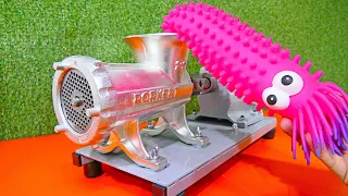 EXPERIMENT: MEAT GRINDER VS SPIKE SLIME TOY