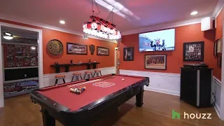 A Tricked-Out Basement For Two College Basketball Super Fans