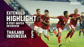 WCQ 2022 : THAILAND 2 - 2 INDONESIA (with post-match interview)