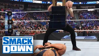 Happy Corbin uses Andre the Giant trophy to attack Madcap Moss: SmackDown, May 13, 2022