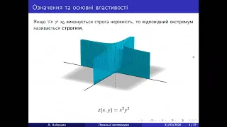 Функції багатьох змінних, Лекція 5