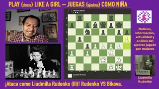 ¡Juega y ataca como Rudenko! Rudenko VS Yelisabeta Bykova.