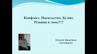 Конфлікт Насильство Булінг